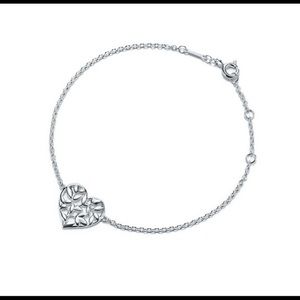 Tiffany Olive Leaf Heart Bracelet